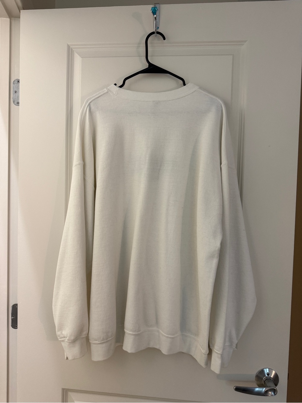 WICKED Gildan White Crewneck Sweatshirt with Green SHIZ University Logo - Picture 2 of 5
